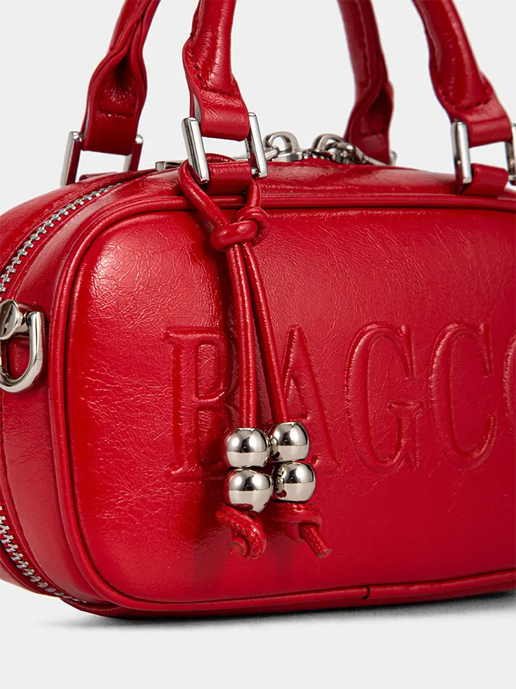 Spring Summer Boston Style Bowling Crossbody Bag