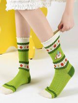 Sevimli Ayı Orta Buzağı Çorap