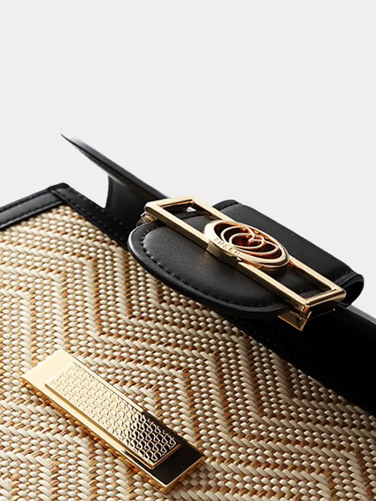 Colorblock Saddle Crossbody Bag