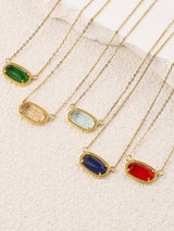 Oval Doğum Taşı Kolye Kolye