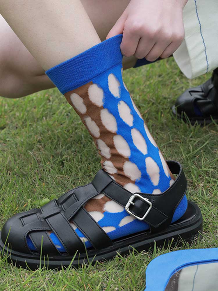 Oymalı Ultra İnce File Çoraplar