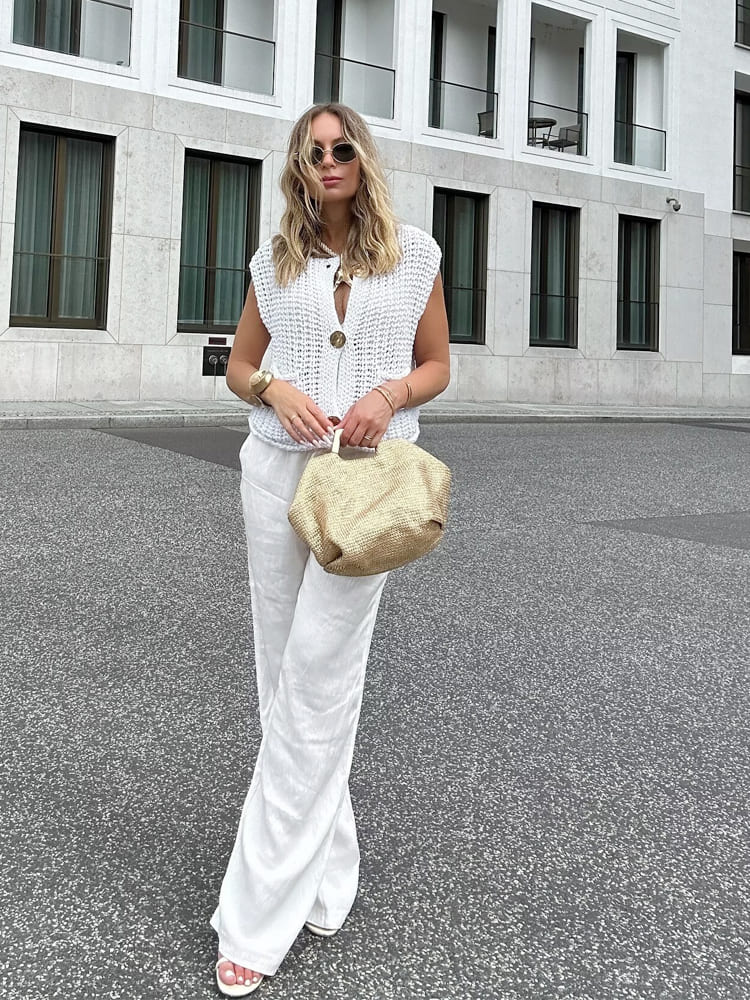 Kolsuz Kısa Örgü Hırka