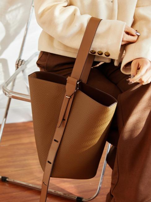 Yumuşak deri ayarlanabilir kovabag