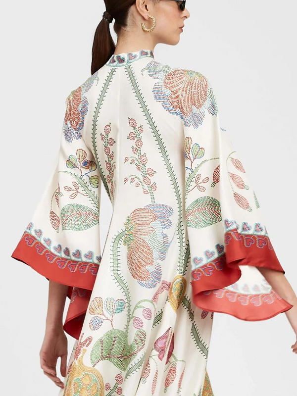 Magnifico Baskılı Uzun Elbise