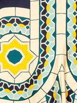 Magnifico Baskılı Maxi Elbise - Mavi