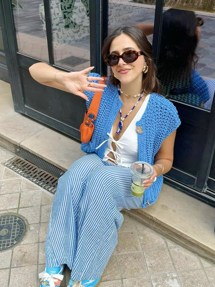 Kolsuz Kısa Örgü Hırka