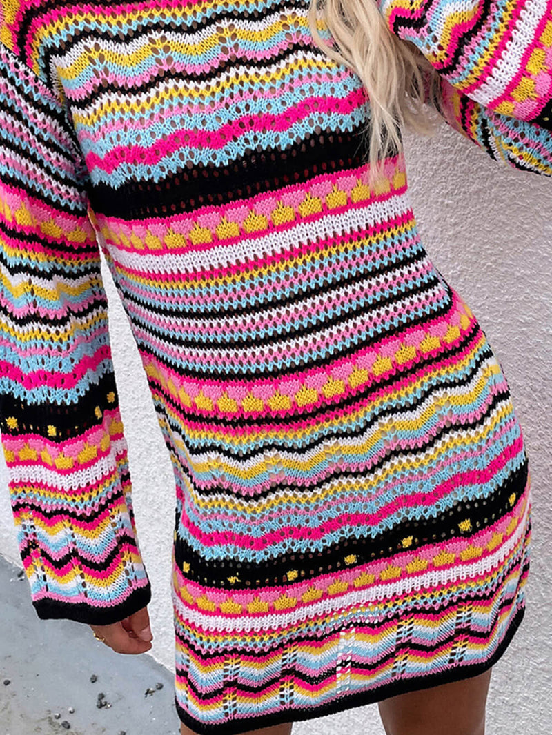 Çizgili Kazak Orta Boy Kazak