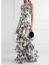 Bağcıklı Lolita Salıncak Etek Maxi Elbise