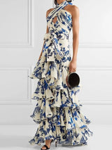 Bağcıklı Lolita Salıncak Etek Maxi Elbise