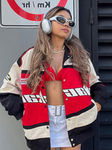 Günlük uzun kollu rüzgarlık motorcu ceketi