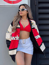 Günlük uzun kollu rüzgarlık motorcu ceketi