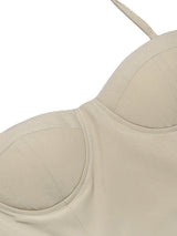 Seksi Askılı Midi Elbise