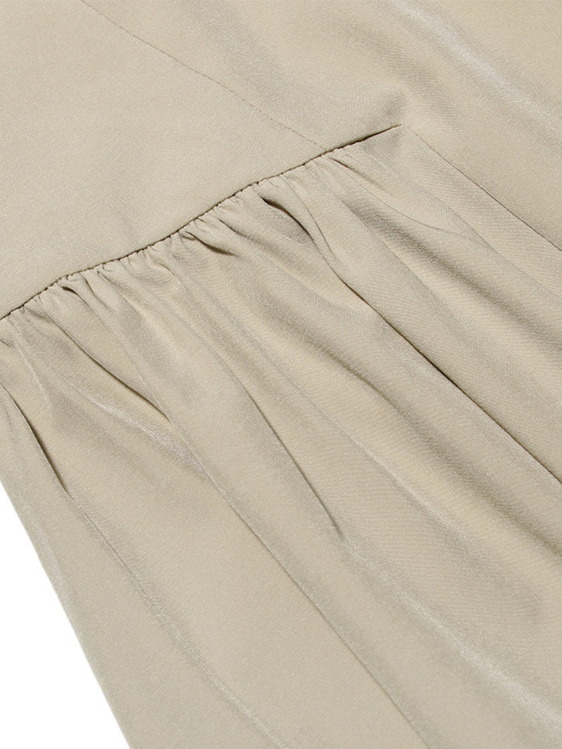 Seksi Askılı Midi Elbise