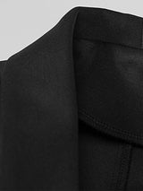 Dikişli Tüylü V Yaka İçi Boş Mini Elbise