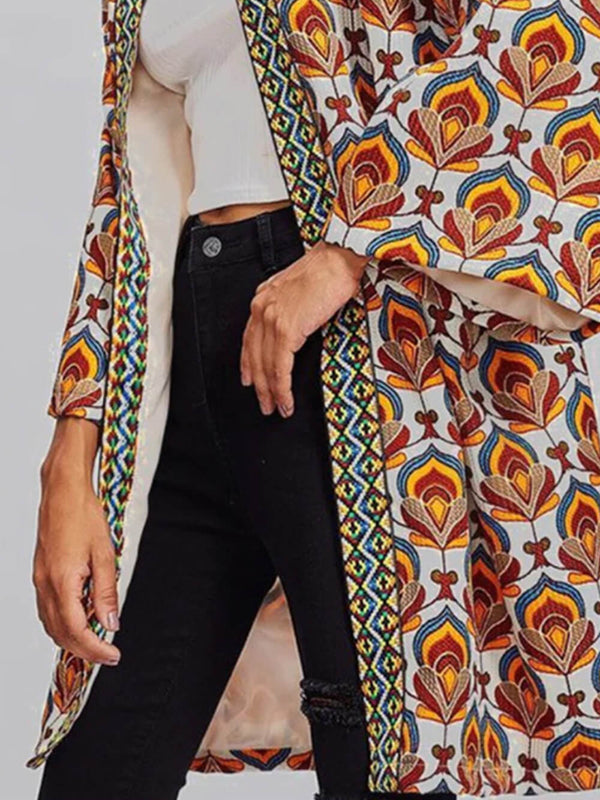 Premium Baskılı Bol Ceket