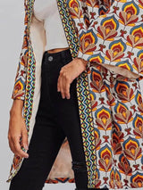 Premium Baskılı Bol Ceket