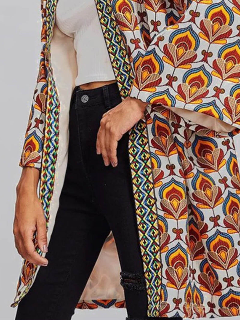 Premium Baskılı Bol Ceket