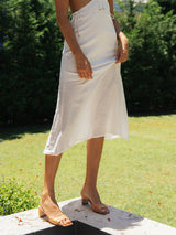 Şifon Fırfırlı Midi Elbise