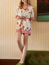 Noel Köpek Desenli Pijama Takımı