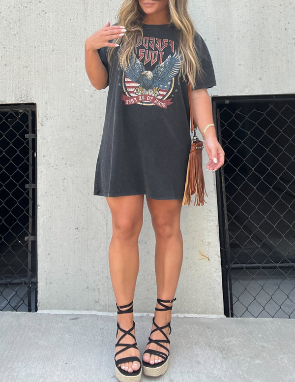 Özgürlük Turu Tişört Elbise