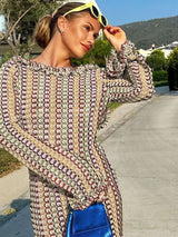 Maxi Elbise Holiday Beach- Kahve