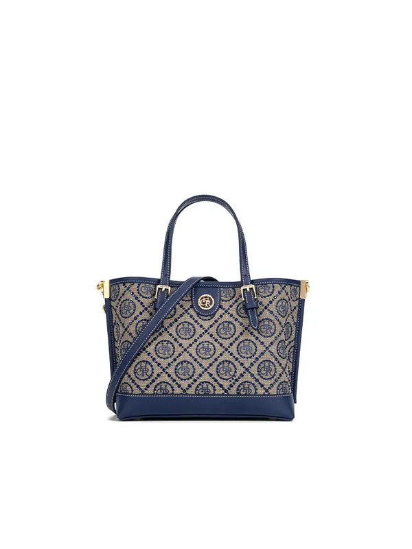 New Jacquard Star Mini Top Handle Tote Bag