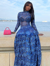 Lily Mesh Maxi Dress