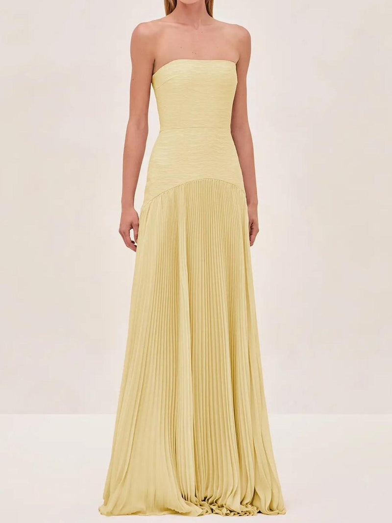 Susan Sunshine Yellow Maxi Dress