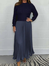 Pliseli Panel Elbise