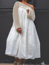 Günlük Örme Bolero ve Midi Elbise