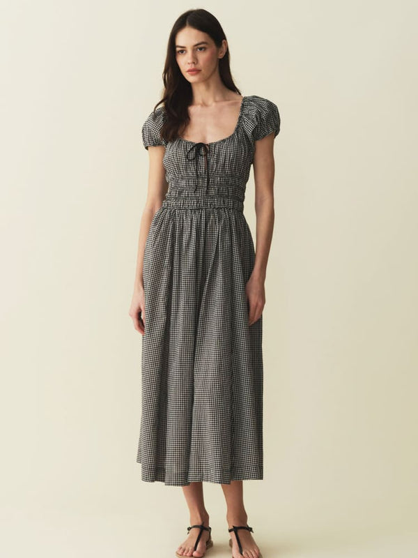 Quinn Elbise-Siyah Beyaz Kareli