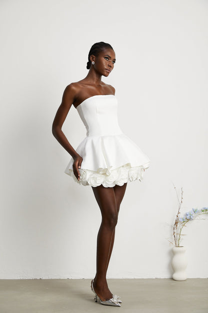 Lucie straplez korse mini elbise