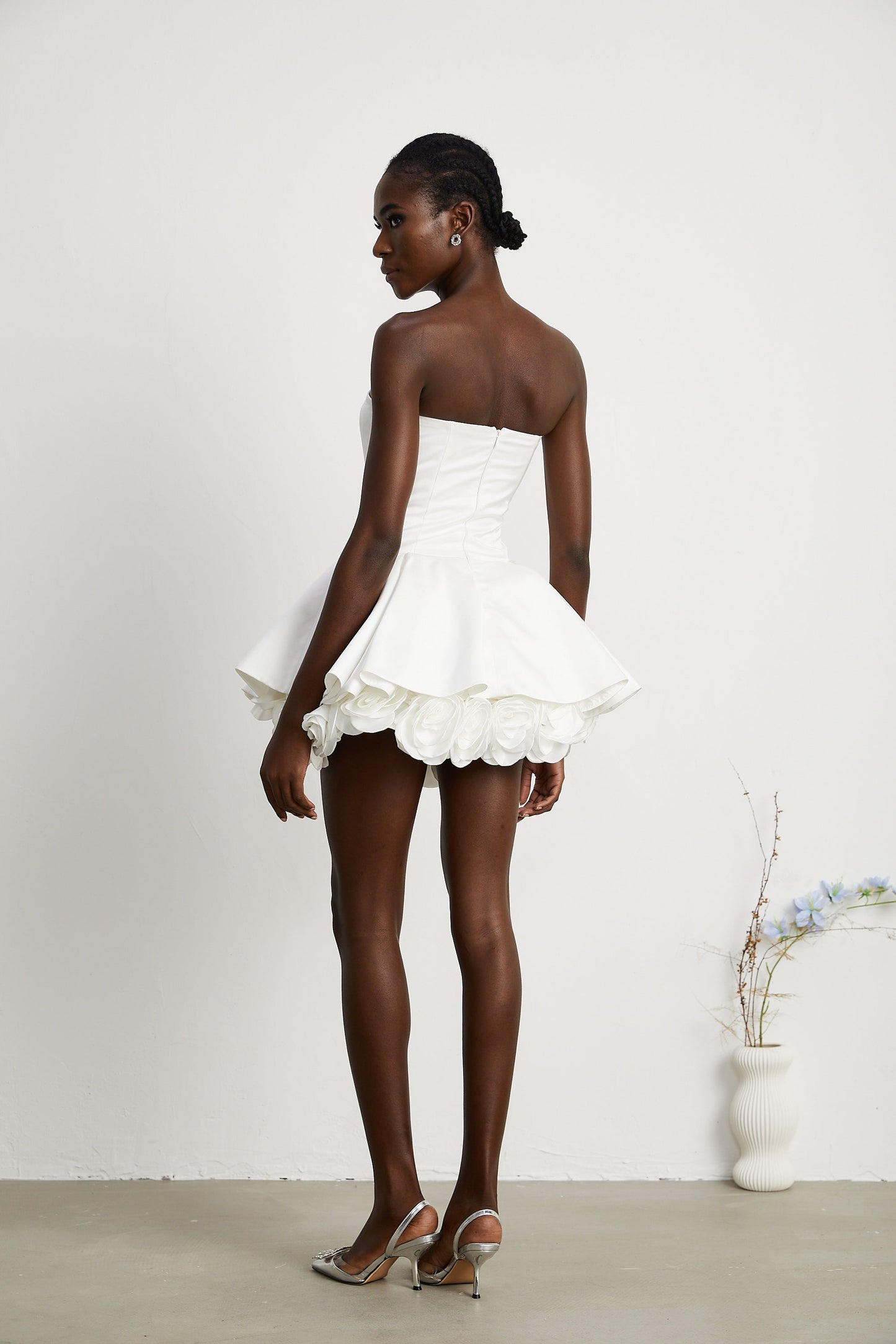 Lucie straplez korse mini elbise