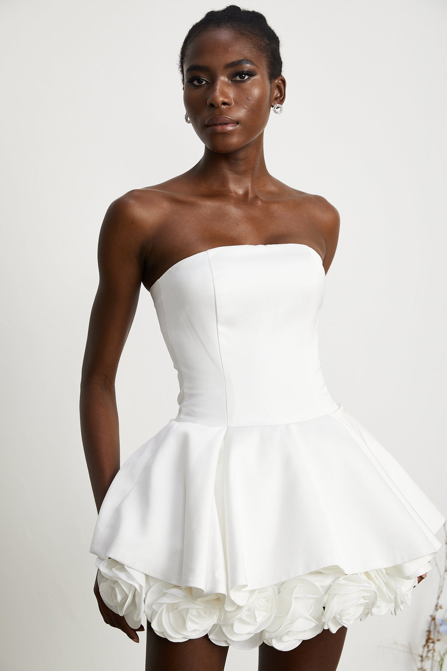 Lucie straplez korse mini elbise