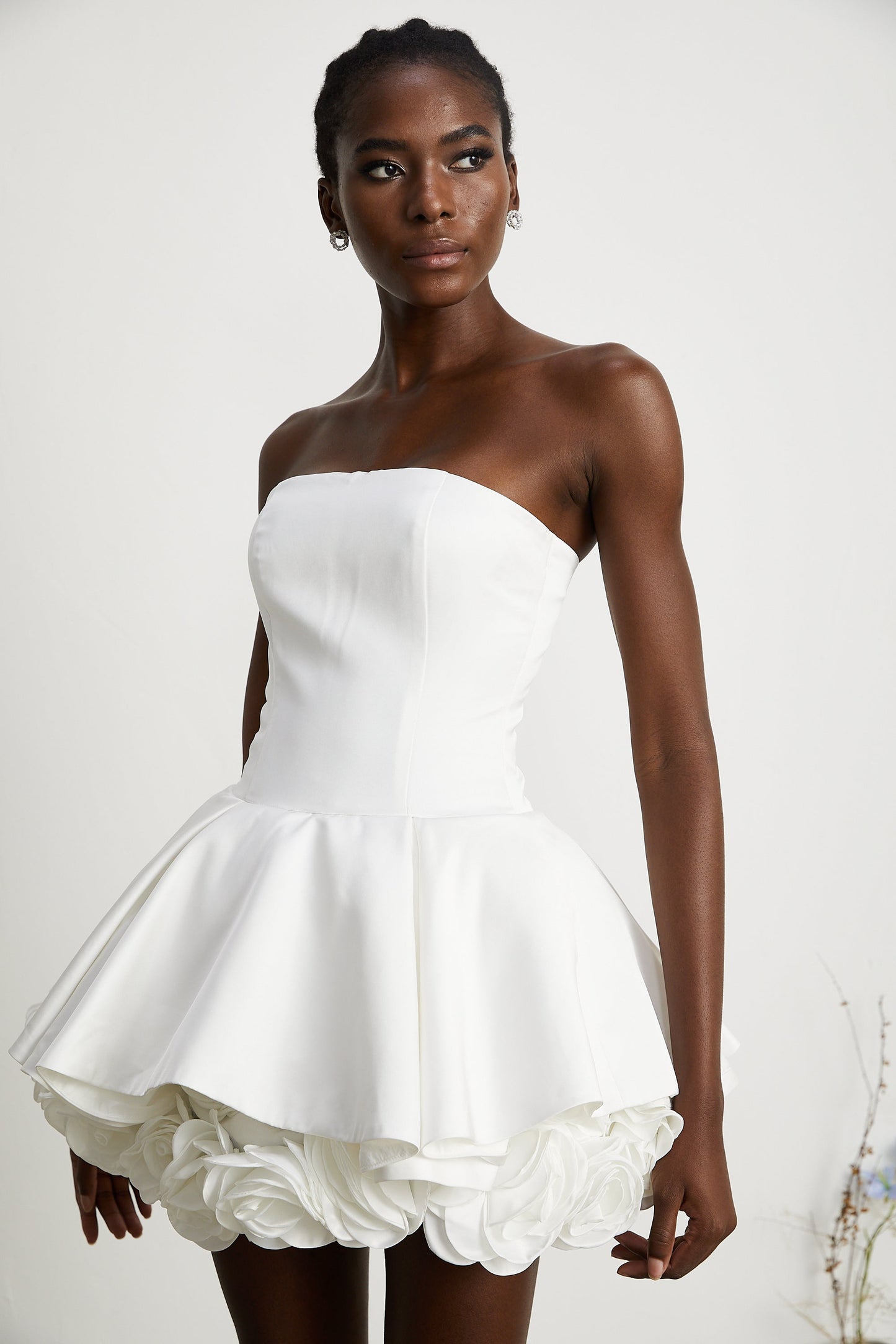 Lucie straplez korse mini elbise