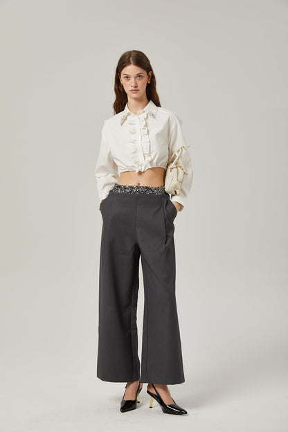Éléonore süsleme pantolon