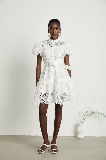 Camille dantel mini elbise