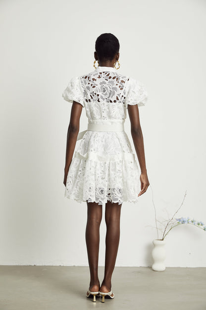 Camille dantel mini elbise