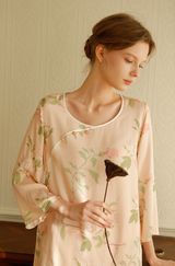 Yaz Saten Çiçek Baskı Seti