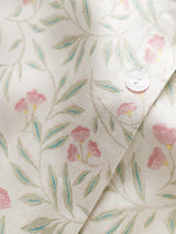 Çiçek Desenli Çentikli Yaka Pijama Takımı