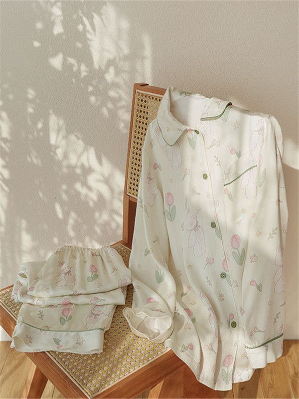 Bambu Pamuklu Gazlı Bez Pijama Takımı