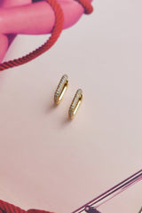 18 Ayar Altın Kaplama Özel Tılsım Küpe Altın