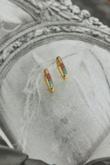 18 Ayar Altın Kaplama Özel Tılsım Küpe Karışık