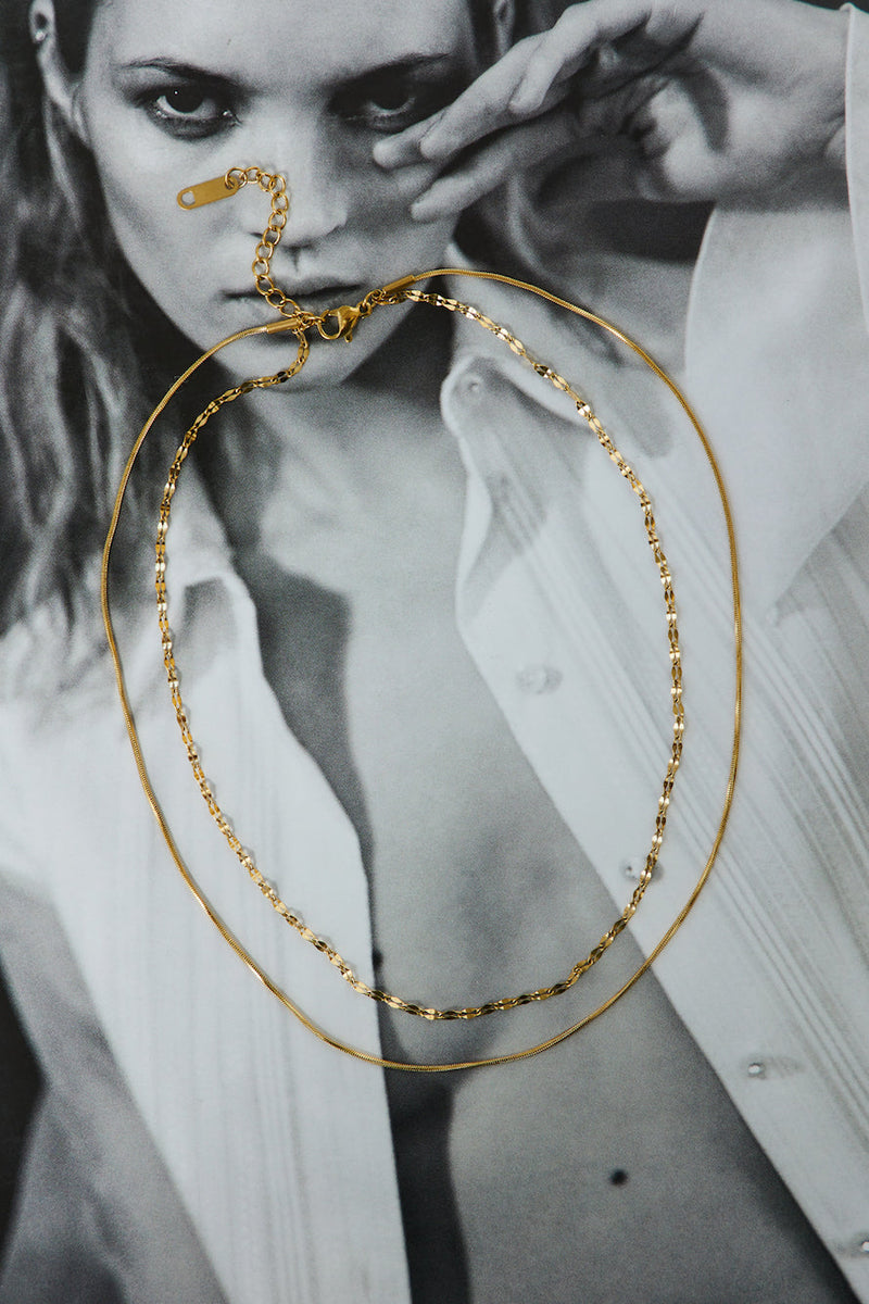 18 Ayar Altın Kaplama Işık Spektral Kolye Altın