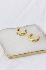 18 Ayar Altın Kaplama Aurik Gövde Küpe