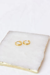 18 Ayar Altın Kaplama Şüphesiz Küpe