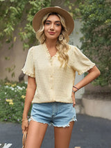 Şık Prenses Kol Kesim Dantel Şifon Bluz