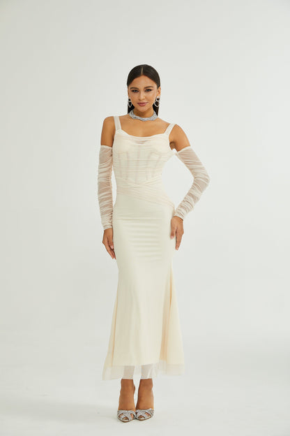Laurianne midi elbise