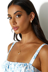 18 Ayar Altın Kaplama Sevgiliye Hediye Kolye Altın