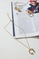 18 Ayar Altın Kaplama Sevgiliye Hediye Kolye Altın